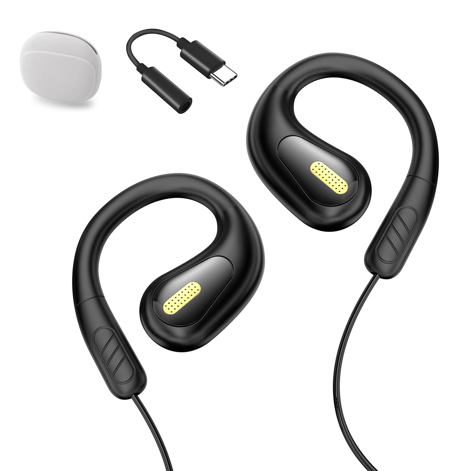 Amazon.co.jp: 【最新改良2.0】 有線イヤホン 3.5mmジャック 耳掛け